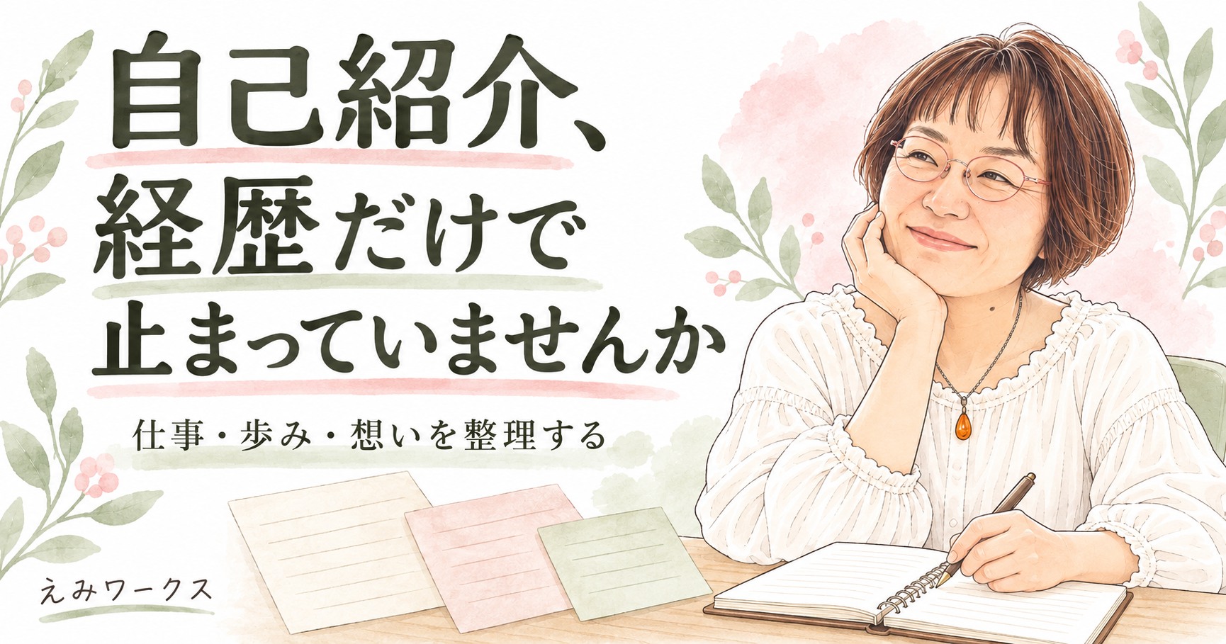 自己紹介、経歴だけで止まっていませんか（イラスト）