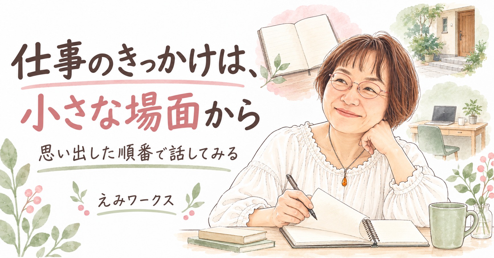 仕事を始めたきっかけが思い出せないとき（イラスト）